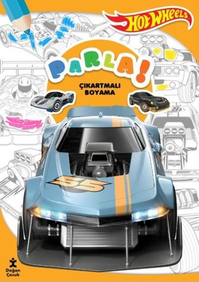 Hot Wheels - Parla! Çıkartmalı Boyama