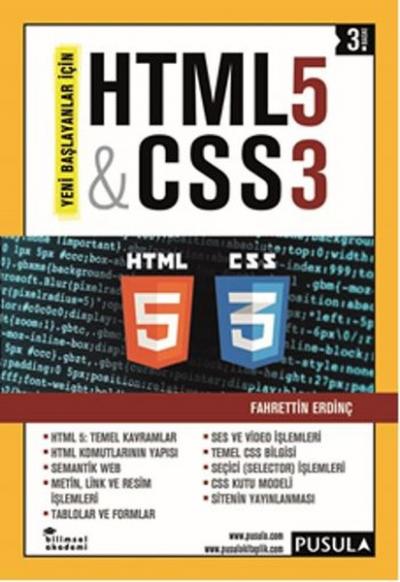 HTML5 ve CSS3 %27 indirimli Fahrettin Erdinç