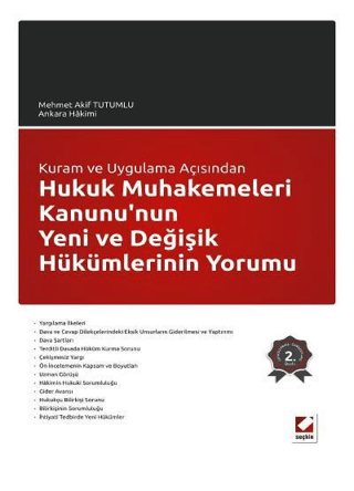 Hukuk Muhakemeleri Kanunu'nun Yeni ve Değişik Hükümlerinin Yorumu (Ciltli)