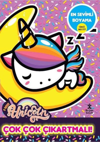 I Love Unicorn En Sevimli Boyama - Çok Çok Çıkartmalı! Kolektif