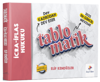 İcra İflas Hukuku Tablomatik Konu Anlatımı