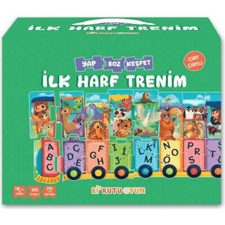 İlk Harf Trenim - Cırt Cırtlı Yapboz ve Kitap Seti