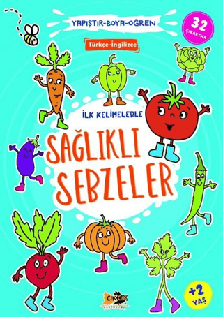 İlk Kelimelerle Sağlıklı Sebzeler - Yapıştır-Boya-Öğren