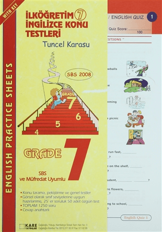 İlköğretim 7 İngilizce Konu Testleri (English Practice Sheets Grade 7)