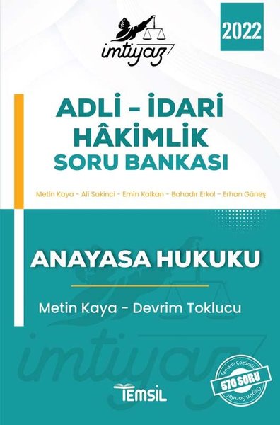 İmtiyaz 2022 Adli-İdari Hakimlik Soru Bankası - Anayasa Hukuku