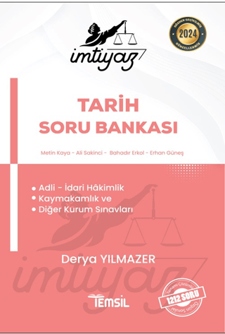 İmtiyaz Adli İdari Hakimlik Soru Bankası Tarih Derya Yılmazer
