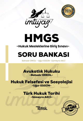İmtiyaz HMGS Avukatlık Hukuku Hukuk Felsefesi ve Sosyolojisi Türk Hukuk Tarihi Soru Bankası