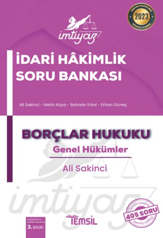 İmtiyaz İdari Hakimlik Soru Bankası Borçlar Hukuku Genel Hükümler