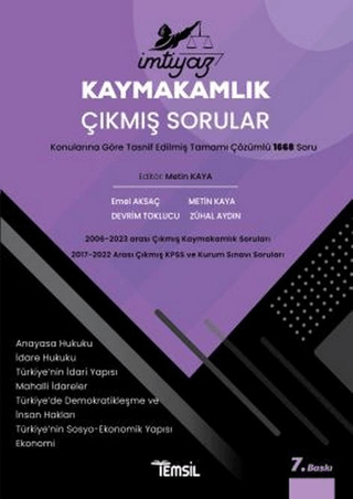 İmtiyaz Kaymakamlık Çıkmış Sorular