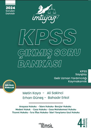 İmtiyaz KPSS Çıkmış Soru Bankası