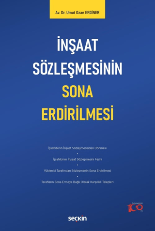 İnşaat Sözleşmesinin Sona Erdirilmesi (Ciltli)