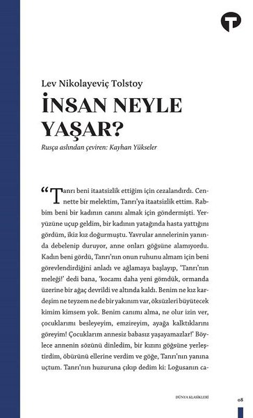 İnsan Ne İle Yaşar? Lev Nikolayeviç Tolstoy