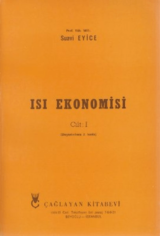 Isı Ekonomisi Cilt: 1