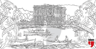 İstanbul Silüeti Tuval Boyama - Boyanabilir Kanvas Tablo