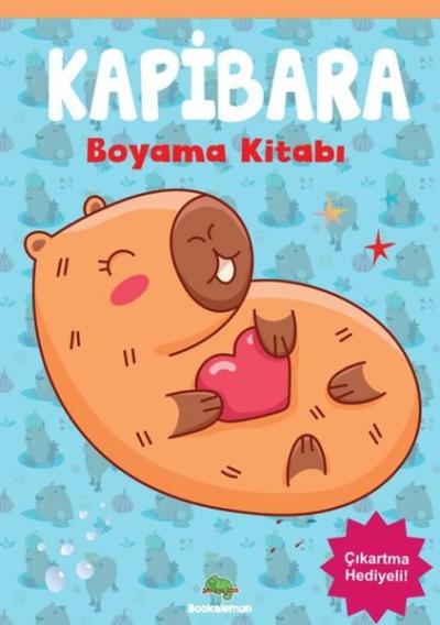 Kapibara Boyama Kitabı - Çıkartma Hediyeli!