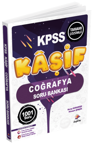 Kaşif KPSS Coğrafya Tamamı Çözümlü 1001 Soru Bankası