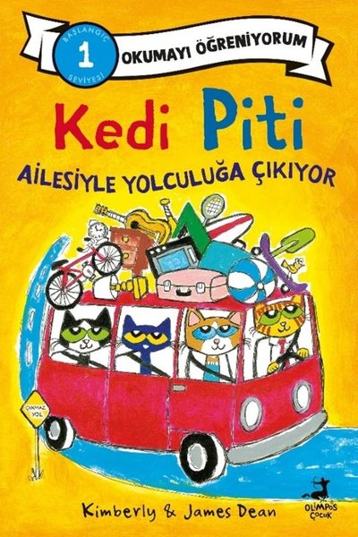 Kedi Piti Ailesiyle Yolculuğa Çıkıyor - Okumayı Öğreniyorum-Başlangıç 1 Seviyesi