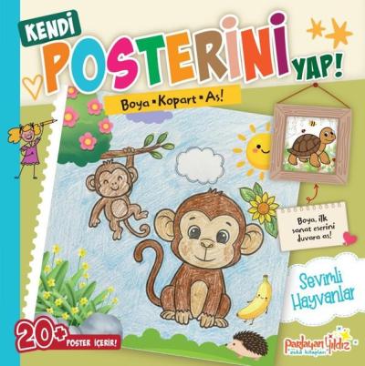 Kendi Posterini Yap! Sevimli Hayvanlar - Boya Kopart As! Kolektif