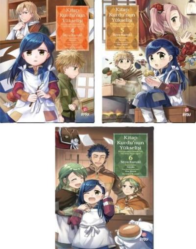 Kitap Kurdu'nun Yükselişi 4 - 5 - 6 Seti - 3 Kitap Takım Miya Kazuki