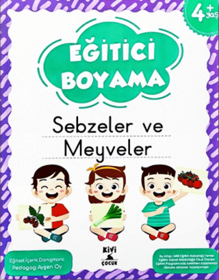 Kivi Eğitici Boyama Sebzeler Ve Meyveler