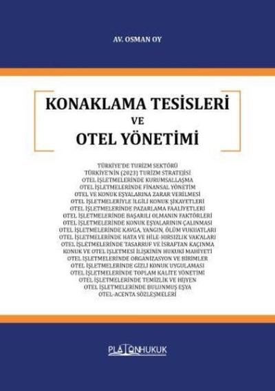Konaklama Tesisleri ve Otel Yönetimi Osman Oy