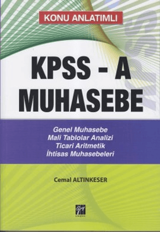 Konu Anlatımlı KPPS-A Muhasebe