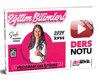 KPSS 2024 Eğitim Bilimleri Program Geliştirme Video Ders Notu