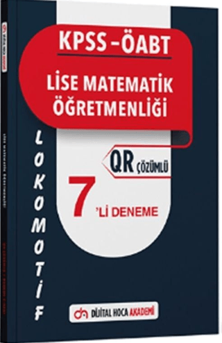 KPSS 2025 ÖABT Lise Matematik Öğretmenliği Lokomotif Serisi QR Çözümlü 7'li Deneme