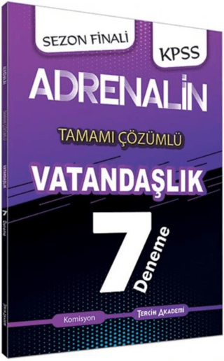 KPSS Adrenalin Vatandaşlık Tamamı Çözümlü Soru Bankası