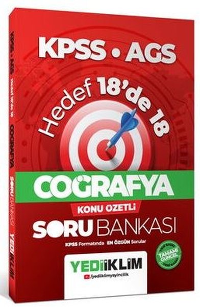KPSS AGS Coğrafya Hedef 18'de 18 Konu Özetli Soru Bankası Kolektif