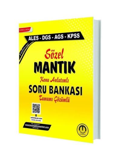KPSS ALES DGS AGS Sözel Mantık Çözümlü Soru Bankası