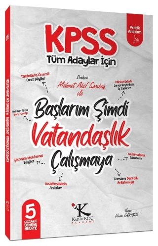 KPSS Başlarım Şimdi Vatandaşlık Çalışmaya Ders Notları