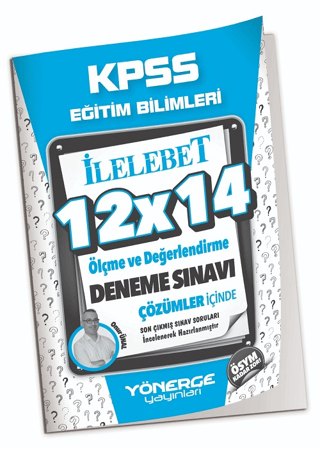 KPSS Eğitim Bilimleri Ölçme ve Değerlendirme 12x14 Deneme Çözümlü