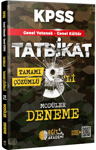 KPSS Genel Yetenek Genel Kültür Tatbikat Tamamı Çözümlü 5'li Modüler Deneme