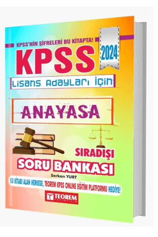 KPSS Lisans Anayasa Sıradışı Soru Bankası