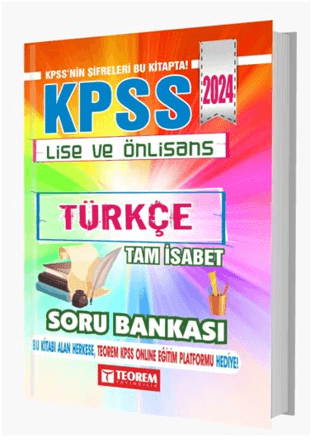 KPSS Lise Ön Lisans Tam İsabet Türkçe Soru Bankası (Ciltli)