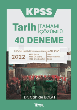 Kpss Tarih 40 Deneme Tamamı Çözümlü