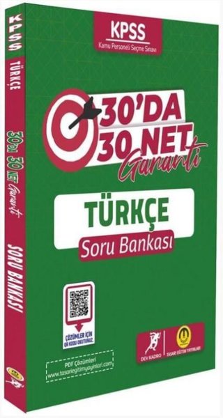 KPSS Türkçe 30 da 30 Net Garanti Soru Bankası Kolektif