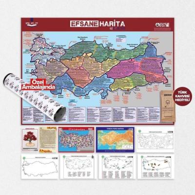 2021 Mehmet Eğit KPSS - AYT - TYT Efsane Harita (10 Ürünlük Set) Mehme