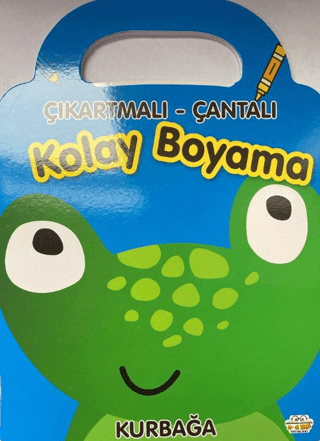 Kurbağa - Çıkartmalı-Çantalı Kolay Boyama