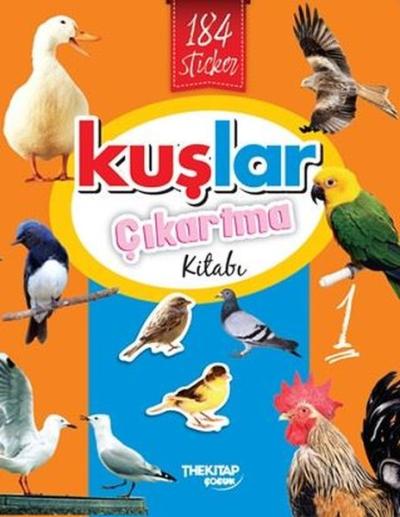 Kuşlar Çıkartma Kitabı 1 - 184 Sticker
