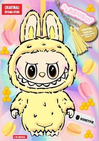 Labubu Honeypie Çılgın Koleksiyon - Çıkartmalı Boyama Kitabı