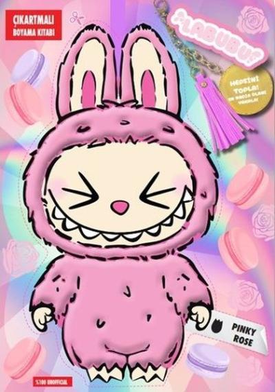 Labubu Pinky Rose Çılgın Koleksiyon - Çıkartmalı Boyama Kitabı