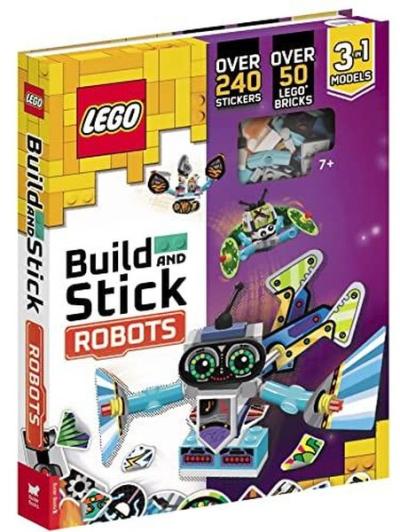 LEGO Books Build and Stick: Robots (Ciltli)
