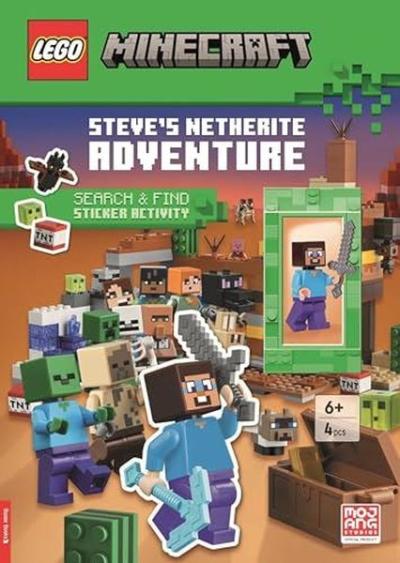 LEGO Minecraft Steve’s Netherite Adventure Search & Find Sticker Activity