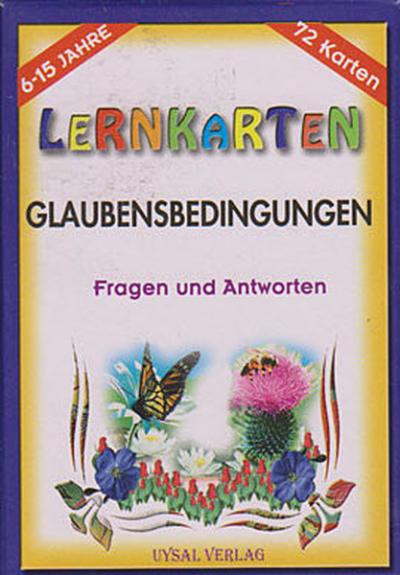 Lernkarten - Glaubensbesıngungen / Fragen und Antworten %30 indirimli 