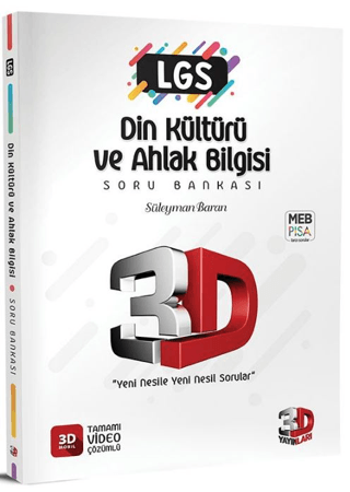 LGS 3D Din Kültürü ve Ahlak Bilgisi Soru Bankası