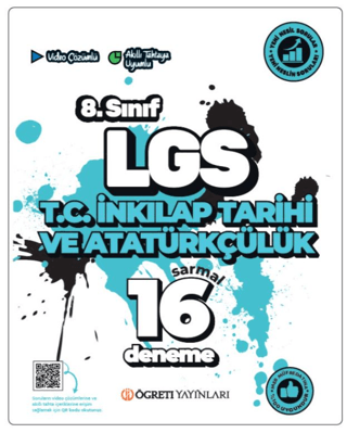 LGS 8. Sınıf T.C. İnkilap Tarihi ve Atatürkçülük Sarmal 16 Deneme
