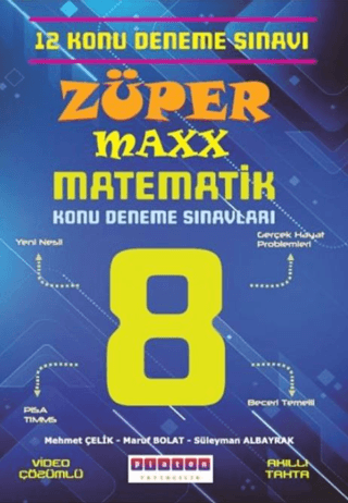 LGS 8. Sınıf Züper Maxx Matematik Konu Denemeleri