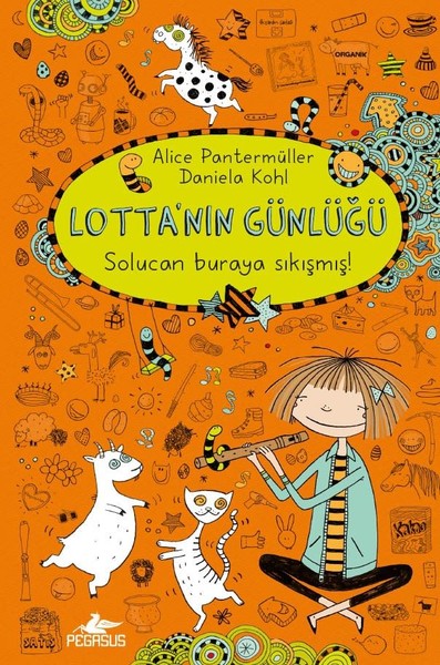 Lotta'nın Günlüğü: Solucan Buraya Sıkışmış! (Citli) (Ciltli) Alice Pan